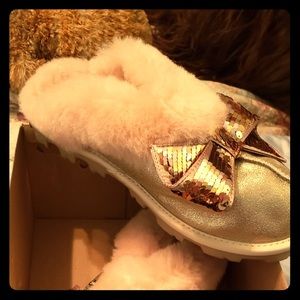 Ugg Genuine Sequin Bow Coquette Slippers